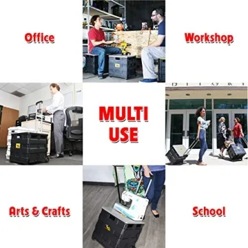 Quik Cart Portable Twin-Wheel Crate for Efficient Transport