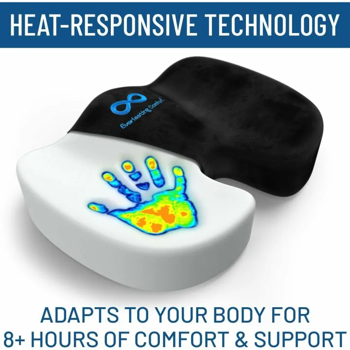Everlasting Comfort Seat Cushion for Back Pain Relief