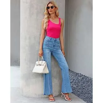 Stylish GRAPENT Flare Jeans High Waisted Design for Women
