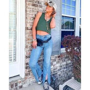 Stylish GRAPENT Flare Jeans High Waisted Design for Women