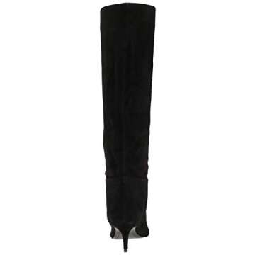 STEVEN by Steve Madden Women's Kirby Fashion Boot, Black Suede, 7.5 M US