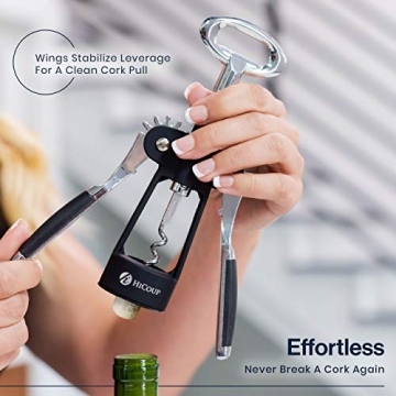 HiCoup Corkscrew Wine Opener - Elegant and Durable Design