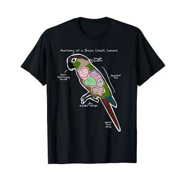 Anatomy of a Green Cheek Conure - Funny Parrot Shirt