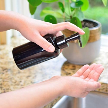 Youngever 8oz Refillable Plastic Pump Bottles 6 Pack