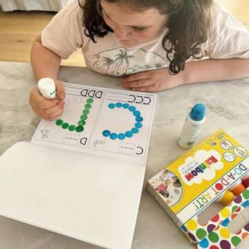 Do A Dot Art! Play and Learn Creative Activity and Coloring Book. Great for Learning Numbers, Letter...