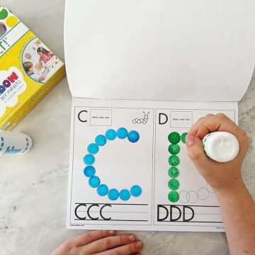 Do A Dot Art! Play and Learn Creative Activity and Coloring Book. Great for Learning Numbers, Letters and Shapes. Preschool Kindergarten Teacher Activities Gift