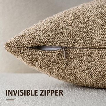 Stylish Foindtower Textured Boucle Pillow Covers for Home