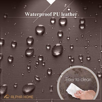 Adjustable Swivel Bar Stool with Padded Back