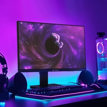 CRUA 24.5-Inch Monitor 165Hz FHD with Ergonomic Design