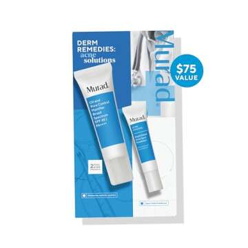 Murad Acne Solutions Value Set - 2-Piece Full Size Set ($75 Value) - Acne Fighting Skincare Set - Oi...
