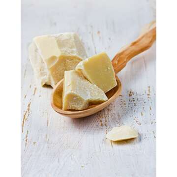 Divine Organics Raw Cacao Butter/Cocoa Butter - Certified Organic - Food Grade - Edible - Fragrant, Natural Skin Moisturizer (16 oz)