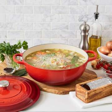 Le Creuset Signature Cast Iron Chef's Oven, 7.5qt, Cerise