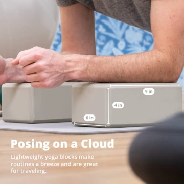 Greater Goods Yoga Blocks for Yoga and Pilates - Pack of 2