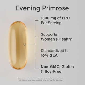 Evening Primrose Oil Softgels for Women’s Skin & Health