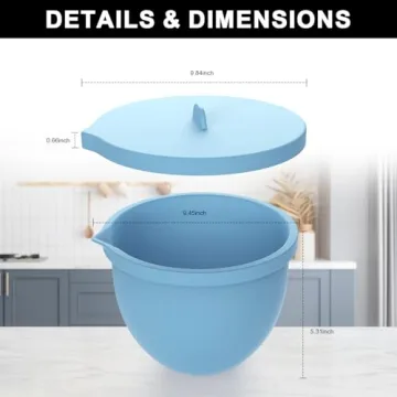 5 Qt Silicone Liners for KitchenAid Mixers - 3pcs Set