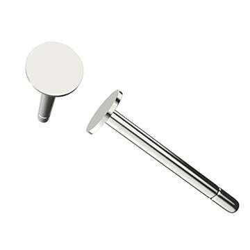 Tiny Round Dot Disc Stud Earrings | 925 Sterling Silver, Gold or Rose Gold Vermeil | Minimalist Jewe...