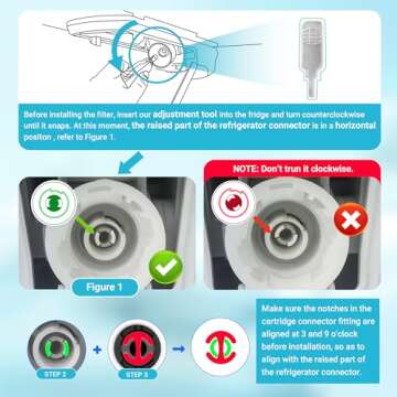 AQUA CREST LT1000PC ADQ747935 Replacement for LG® LT1000P®/PC/PCS ThinQ® Water Filter