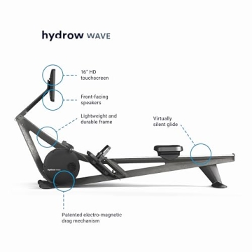 Hydrow Wave Rowing Machine with HD Touchscreen & Live Workouts