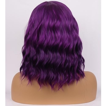 BERON Purple Short Curly Wigs for Women | Cosplay & More