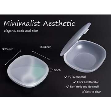 Beautiful Durable Orthodontic Retainer Case - Compact & Stylish
