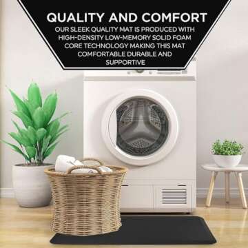 HemingWeigh Anti-Fatigue Kitchen Mat for Ultimate Comfort