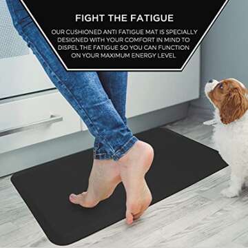 HemingWeigh Anti-Fatigue Kitchen Mat for Ultimate Comfort