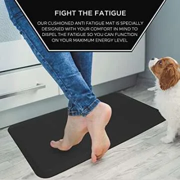 HemingWeigh Anti-Fatigue Kitchen Mat for Ultimate Comfort
