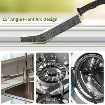 Crevice Cleaning Brush,8 Pcs Multifunctional Cleaning Brush Tools,Hard Bristle Crevice Cleaning Brus...