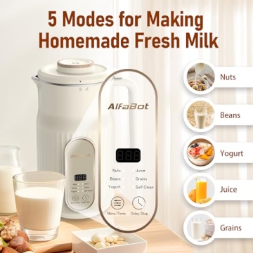 AlfaBot N2 Nut Milk Maker for Homemade Plant-Based Milks
