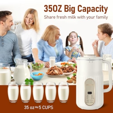 AlfaBot N2 Nut Milk Maker for Homemade Plant-Based Milks