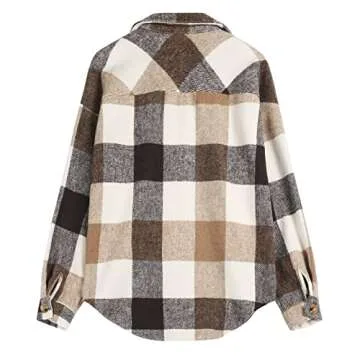Buy Stylish ZAFUL Women's Flannel Plaid Jacket - Perfect for Fall