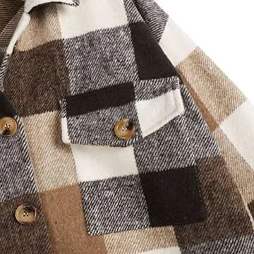 Buy Stylish ZAFUL Women's Flannel Plaid Jacket - Perfect for Fall