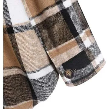 Buy Stylish ZAFUL Women's Flannel Plaid Jacket - Perfect for Fall