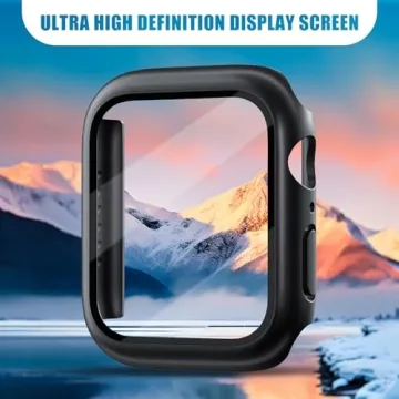 Foamia Apple Watch 44mm Case with Tempered Glass Cover