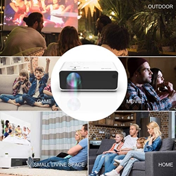 Smonet 1080P HD Projector for Home and Outdoor Fun