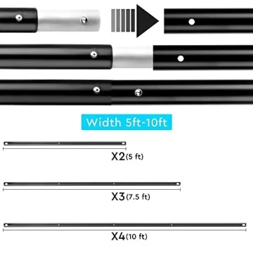 BDDFOTO 6.5x10ft Backdrop Stand for Photography and Events