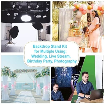 BDDFOTO 6.5x10ft Backdrop Stand for Photography and Events