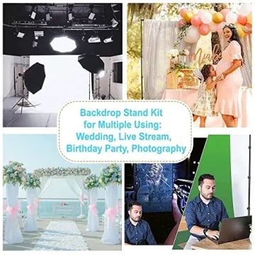 BDDFOTO 6.5x10ft Backdrop Stand for Photography and Events