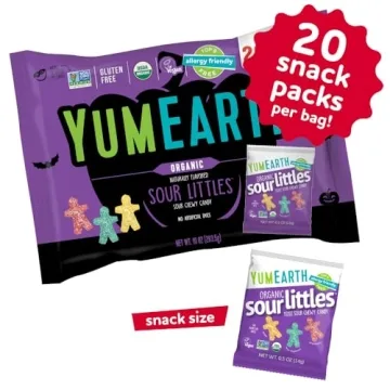 YumEarth Organic Sour Littles Candy - Allergy Friendly Halloween Treats