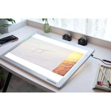Artograph 25940 LightPad LX 940 Portable 12x17 Inch Adjustable Brightness Dimmable Art, Craft, and T...
