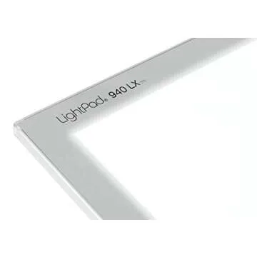 Artograph 25940 LightPad LX 940 Portable 12x17 Inch Adjustable Brightness Dimmable Art, Craft, and Tattoo Design Drawing Stenciling Tracing Light Box Tracer with Protective Sleeve and Power Cord