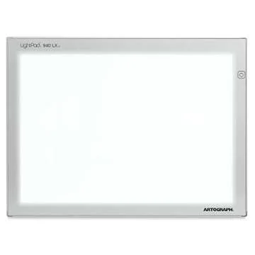 Artograph 25940 LightPad LX 940 Portable 12x17 Inch Adjustable Brightness Dimmable Art, Craft, and Tattoo Design Drawing Stenciling Tracing Light Box Tracer with Protective Sleeve and Power Cord