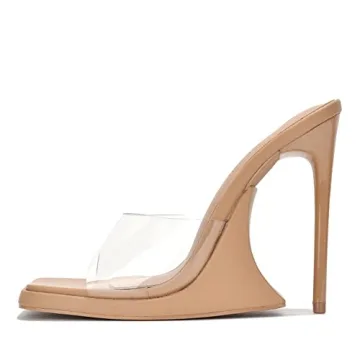 Cape Robbin Stiletto Peep Toe Heels for Women