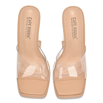 Cape Robbin Stiletto Peep Toe Heels for Women