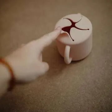 Mushie Silicone Snack Cup for Toddlers | Spill-Proof Design