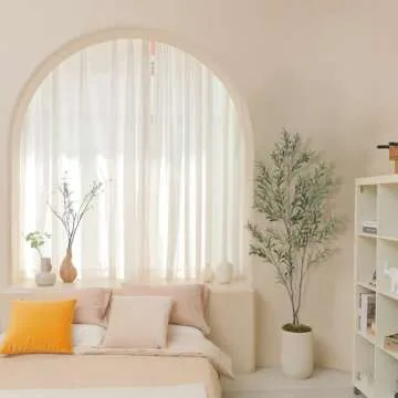 Realead Faux Olive Tree 6ft for Home and Office Decor