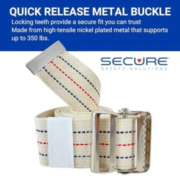 Secure Gait Belt for Seniors - 60” Quick Release