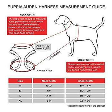 Puppia Auden Harness A - Orange - M