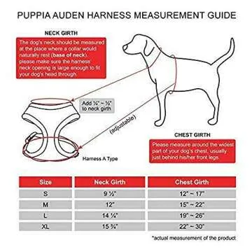 Puppia Auden Harness A - Orange - M