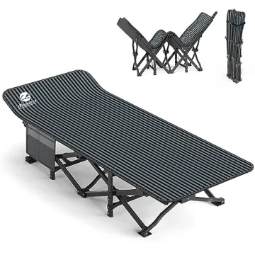 Mopaicot Camping Cot for Adults: Lightweight, Comfortable Folding Bed with Carry Bag